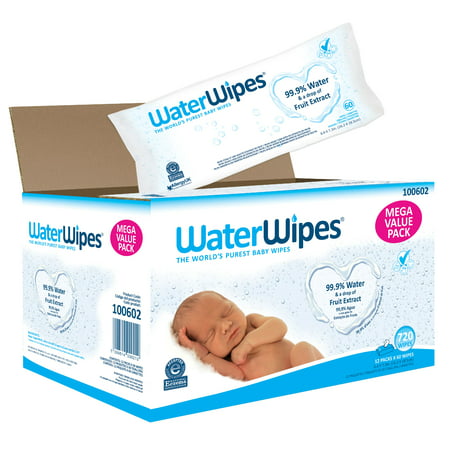 WaterWipes Sensitive Baby Wipes, Unscented, 720 Count (12 Packs of (Best Baby Wipes 2019)