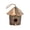 Brown, variant on Eolstice Hanging Wooden Bird Breeding Box, Solid Wood Parakeet Finch Nest House, Outdoor Tree Hanging Birdcage, Small Aviary Roosting Shelter,Brown
