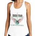 thumbnail image 2 of Rock and Roll Bachelorette Tank Top Fitted Racerback Women's Medium Heather Grey, 2 of 5