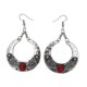 thumbnail image 3 of Ethnic Style Vintage Bohemian Drop Earrings Statement Jewelry for Ladies (Red), 3 of 3