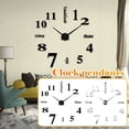 thumbnail image 1 of Sentmoon Window Stickers Window Clings Frameless Large DIY Wall Mute Clock Frameless Mirror Wall Clock for Living Room Home Office Decoration Stickers, 1 of 5