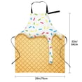 thumbnail image 5 of Lsque White Ice Cream Waterproof Apron Chef Aprons for Men Heavy Duty Chemical Work Apron Extra Long Grilling Aprons with Adjustable Bib Apron, 5 of 9