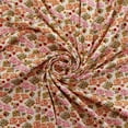 thumbnail image 2 of Lil Sis Retro Floral DBP Fabric - Double Brushed Polyester 4 Way Stretch -  6" Strip, 2 of 3