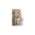 thumbnail image 2 of 5-Tier Bookcase - Stylish Display Shelf for Home Decor & Books - Weathered Gray, 2 of 3