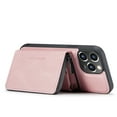 thumbnail image 5 of ELEHOLD Luxury Wallet Case for iPhone 14 Pro Max PU Leather Purse Case with Detachable Card Slots Zipper Pocket Kickstand Function Shockproof Case 6.7 inch -Pink, 5 of 9
