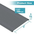 thumbnail image 4 of Garage Door Weather Seal - Bottom Seal Bead Type - Grey Vinyl (16'), 4 of 4