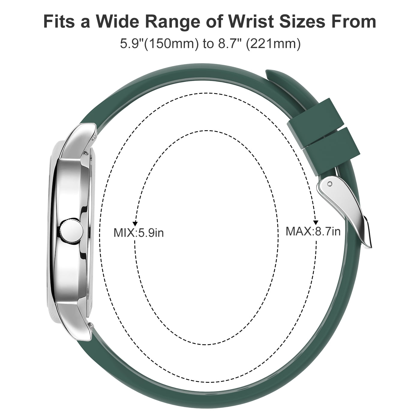 GOLDEN HOUR Waterproof Nurse Watch for Medical Professionals, Students Women Men - Military Time Luminouse Easy Read Dial, 24 Hour with Second Hand, Colorful Silicone Band