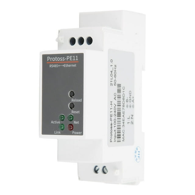 PE11-H RS485 To Ethernet Serial Server, RS485 To Ethernet Router Rail-Mounting RS485 To Ethernet Serial Server For MQTT For TCP For UDP