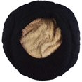 thumbnail image 3 of Boina coreana de otoño e invierno JAMW gorro de lana con protección para los oídos tejido piel de conejo negro, 3 of 5