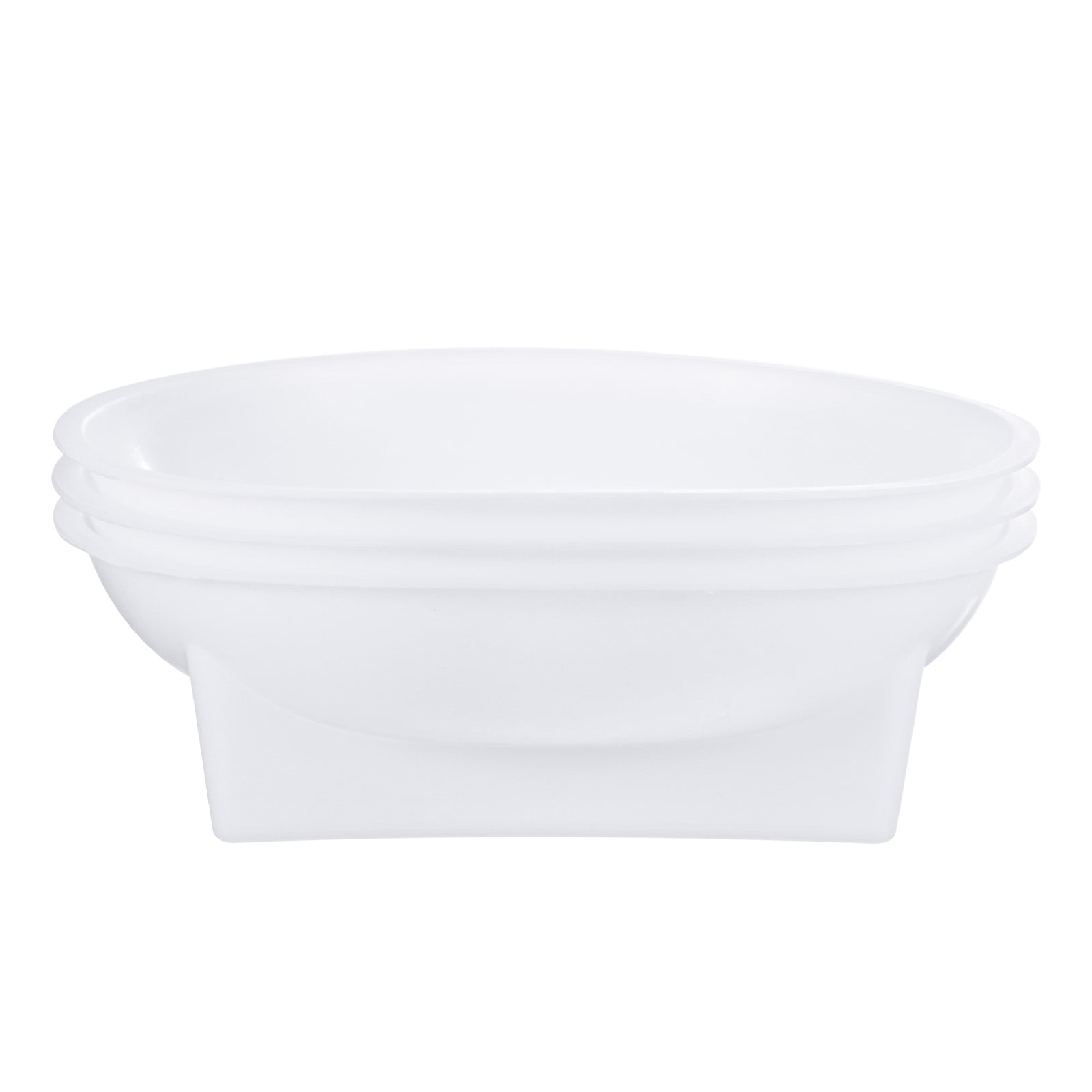 Uxcell 3-Pack Floral Foam Round Bowls, 6.3 Inch Round Arrangements DIY Floral Bowls, Flower Arrangements Round Floral Supplies [White]