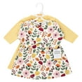 thumbnail image 2 of Hudson Baby Girl Cotton Dresses, Fall Botanical, 9-12 Months, 2 of 4