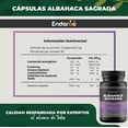 thumbnail image 3 of Albahaca Sagrada 60 Capsulas 500 Mg Tulsi Sin Sabor, 3 of 6