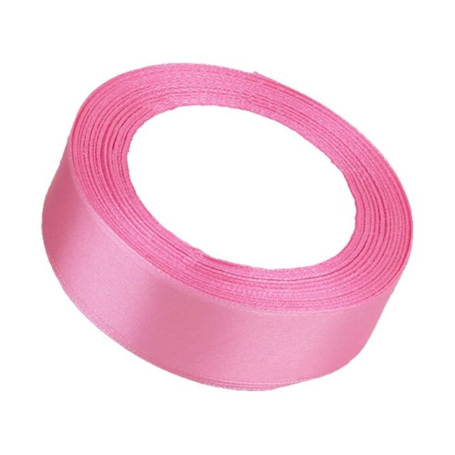 Gift Wrap Ribbon Wedding Clothes Making Supply Multi-color DIY Craft Accessories Festival Fabric Polyester Ribbons Box Ornaments Rose Pink 79