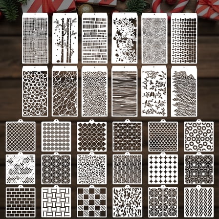 30pcs Painting Stencil Set, EEEkit Reusable PET Craft Stencil Drawing for DIY Making