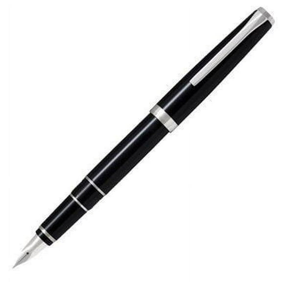 Pilot Metal Falcon Black Fountain Pen - Medium