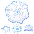 thumbnail image 3 of MasteelfCA Fashion Flower Shaped Silicone Thermal Insulation Mat Pot Mat Cup Coaster, 3 of 8