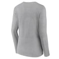 thumbnail image 3 of Women's Gray Jacksonville Jaguars Classic Logo Long Sleeve V-Neck T-Shirt, 3 of 3