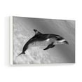 thumbnail image 2 of wall26 Floating Framed Canvas Wall Art for Living Room, Bedroom Black and White Wild Animal Canvas Prints for Home Decoration Ready to Hang - 24x36 inches, 2 of 4
