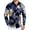 Dark Blue, variant on Mens Hawaiian Shirts Ocean Wave Print Casual Long Sleeve Button Down Shirts Tropical Holiday Beach Clothes