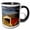Black/White, variant on 3drose, Covered Bridge Over the White River in Medora, Indiana, Usa, 11oz Two-tone Red Mug