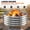 2.67x2.67x1.5 FT, variant on Large Round Galvanized Steel Fire Pit Ring, Heavy Duty Outdoor Backyard Bonfire Camping Fire Pit 2.67x2.67x1.5 FT