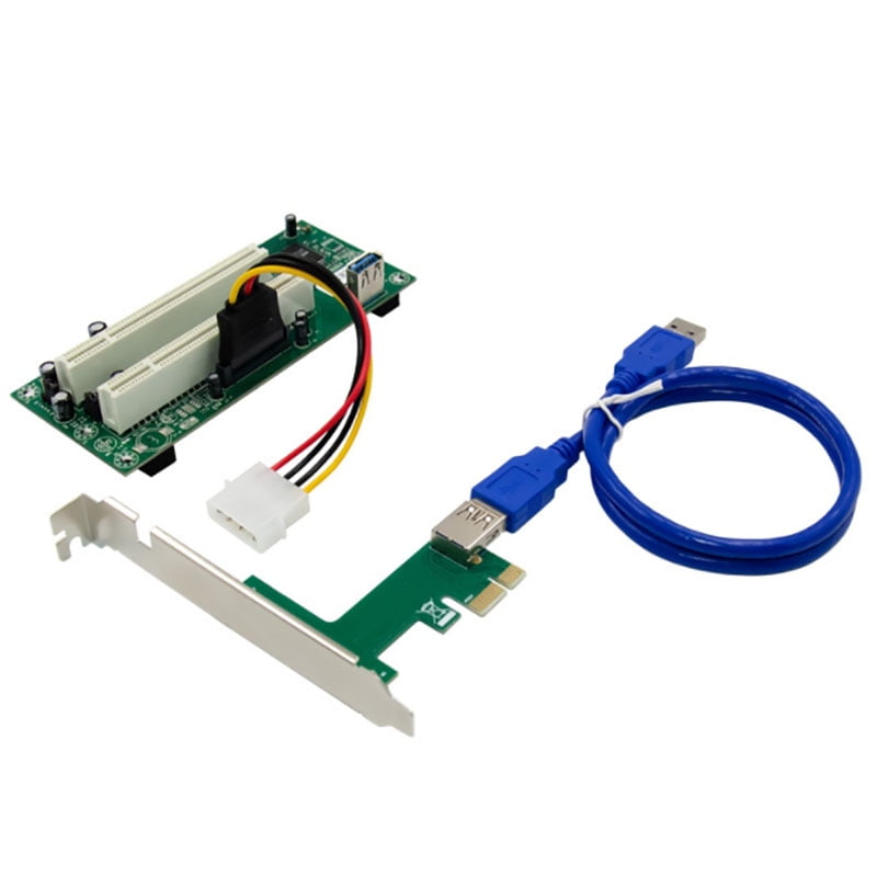 PCI-E X1 to 2XPCI Card Slot Expansion Card PCI Card Slot for PC ...