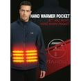 thumbnail image 3 of PTAHDUS Men’s Heated Jacket with Battery Pack 7.4V, with Hand Warmer Pocket, 3 of 7