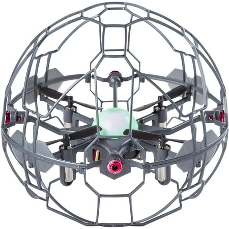 Air Hogs - Supernova Gravity Defying Hand-Controlled Flying Orb, for Ages 8 and Up, Stainless Steel