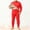 Red, variant on Abomasnow Plus Size Thermal Underwear for Men Heavyweight Stretch Warm Fleece Lined Tops and Long Johns S-4XL