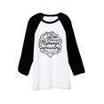 thumbnail image 1 of Coffee Because Mommin' Is Exhausting Unisex 3/4 Sleeves Baseball Raglan T-Shirt Tee White Black Medi, 1 of 4