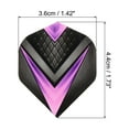 thumbnail image 2 of Uxcell Standard Dart Flights, 30 Pack Flights V-Element Pattern, Light Purple, 2 of 5