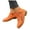 Orange, variant on Womens Ankle Boots Casual Suede Low Top Zipper Fall Booties Stacked Heel Round Toe Short Boots