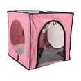 thumbnail image 4 of Pet Drying Box, Top And Front Zippers Mesh Design Folding Pet Dryer Cage  For Home Blue,Grey,Pink, 4 of 8