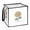 Flat Design, variant on Home Organizer Foldable Fabric Storage Bin With Handle Half Of Skull