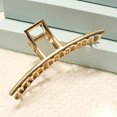 thumbnail image 1 of Pinza para el pelo, pinza para el pelo de metal dorado, pinza para el pelo con perlas doradas, pasador de mandíbula grande para mujeres y niñas, tipo D, 1 of 1