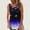 Blue, variant on Runfenguu Womens Racerback Tank Tops Swim Tank Top Women Ladies' Casual And Fashionable Printed Round Neck Sleeveless Western Vests