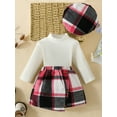 thumbnail image 3 of Suealasg 3Pcs Kids Girl Skirts Set Long Sleeve Turtleneck Ribbed T-shirt Plaid A-line Skirts Sets 6M 9M 12M 18M 24M 2T 3T Toddler Baby Girls Fall Outfits, 3 of 9