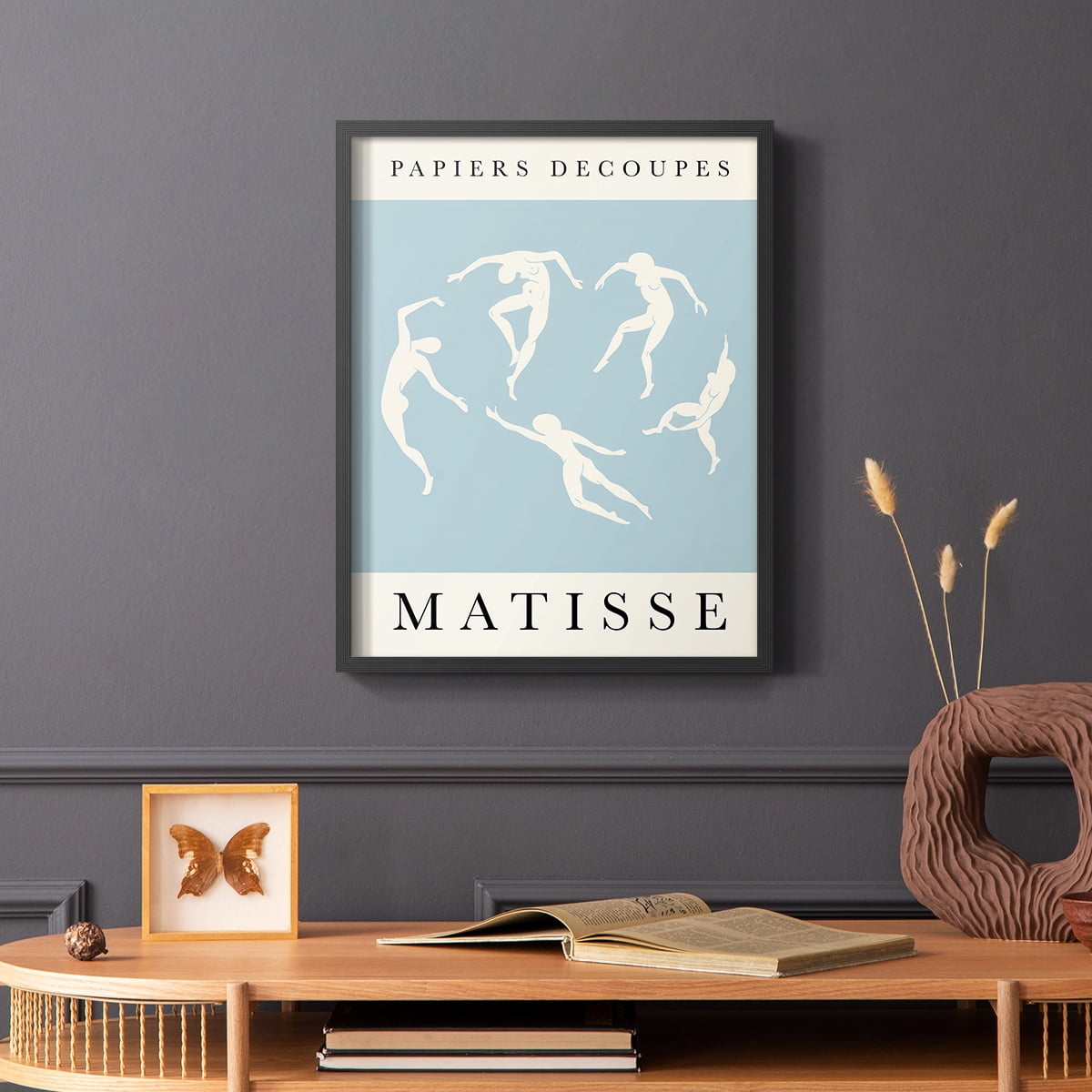 Matisse CXCII Framed Print in Black Solid Wood 22 x 28 Framed Print