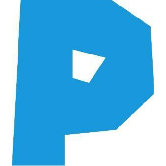 Funny Colorful Alphabetical Letter P Cartoon Character Wall Art Sticker Vinyl Decals Girls Boys Children Kids Room House Wall Decor Removable Sticker Peel and Stick (30x15 inch)