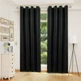 thumbnail image 2 of Norbi Blackout Curtains Thermal Insulated Window Treatment Panels Room Darkening Blackout Drapes for Living Room Back Tab/Rod Pocket Bedroom Draperies, 2 Panels Gray 42.1*83.82", 2 of 8