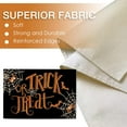 thumbnail image 2 of Halloween Trick or Treat Placemats Set of 4, Spider Web Bat Black Funny Holiday Dining Table Place Mats, Fall Seasonal Kitchen Decor Party Home Decoration 12 x 18 Inch, 2 of 5