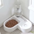 thumbnail image 1 of Dispensador automático de agua y comida 2 en 1 para mascotas: bebedero antiderrame y comedero para comida seca para gatos y perros., 1 of 5