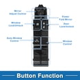 thumbnail image 3 of Interruptor de ventana eléctrica Unique Bargains No.GV9T66350 para el lado del conductor delantero izquierdo para Mazda CX-4 2014 Negro, 3 of 7