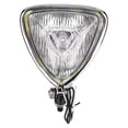 thumbnail image 2 of Faro de motocicleta carcasa negra de acero inoxidable lente de vidrio transparente luz delantera de motocicleta para modificación ANGGREK Otros, 2 of 8