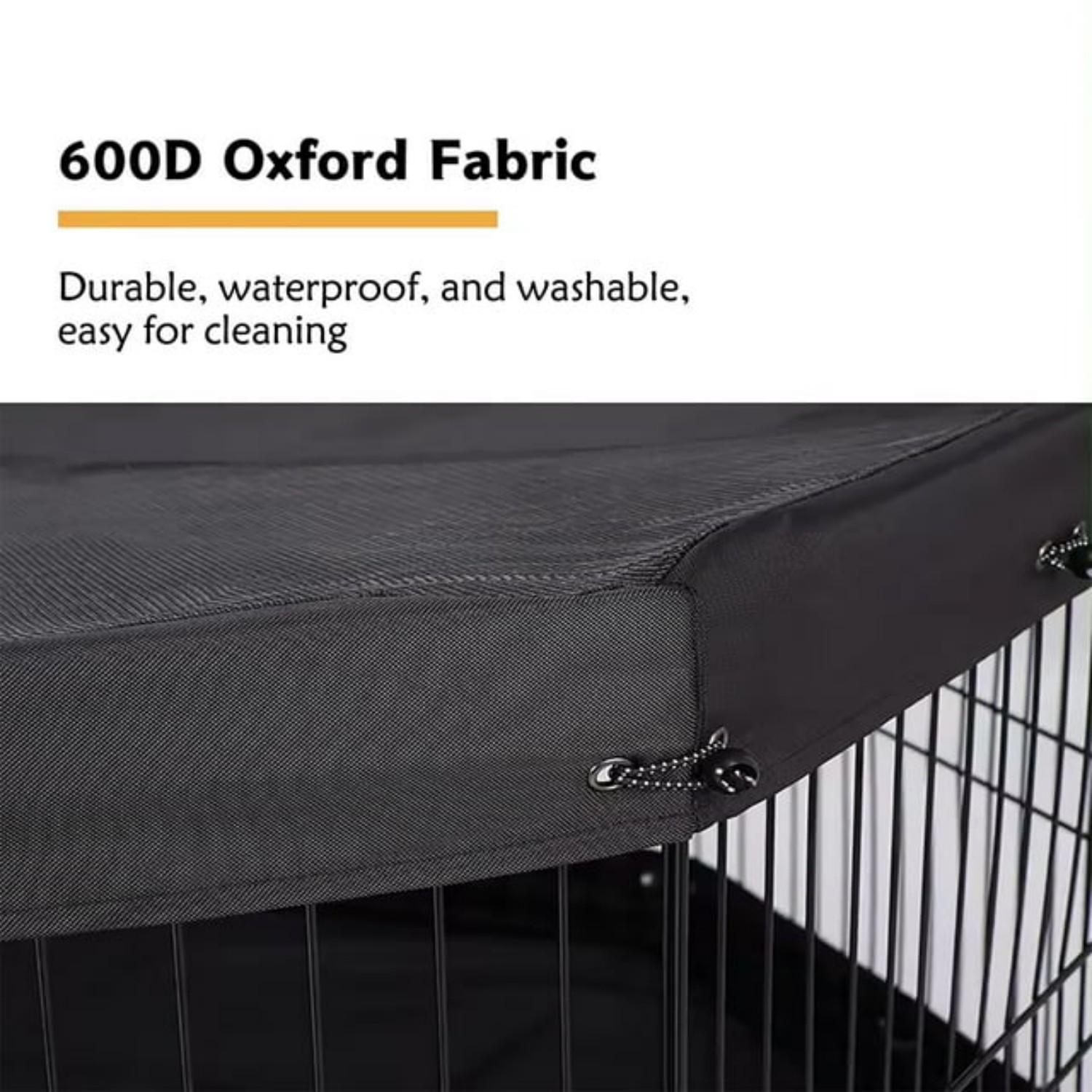 Suchown 24'' Foldable Dog Playpen with Top & 8 Panels, Durable Pet Playpen for Indoor/Outdoor Use, Customizable Shape with UV Protection & Ground Stakes