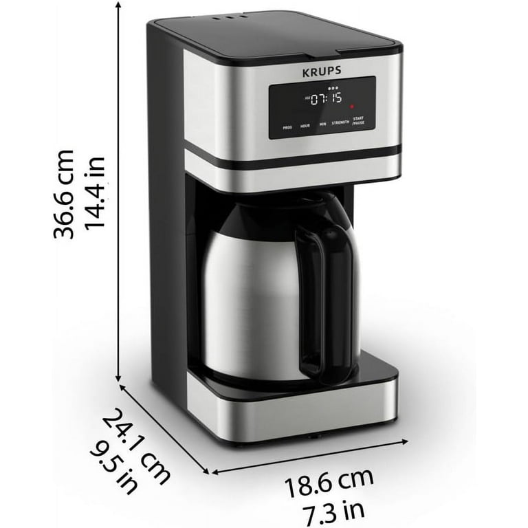 Hamilton Beach BrewStation 12-Cup Programmable Stainless Steel Drip Coffee Maker with Removable Water Reservoir Silver