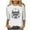 White, variant on SHE IS Womens 3/4 Sleeve Tops, Womens Long Sleeve Graphic T Shirts Cotton Womens Long Sleeve Tops Casual Cotton Fall Plus Size Blouses for Women Casual Tunic Tops for Women Loose Fit Dressy 3x