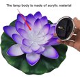 thumbnail image 3 of Floating Lotus Light, Solar Powered Led Water Lily Flowers Artificial Flower Night Lamp, White, 3 of 4