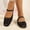 Black, variant on OKBOP Womens Lace Flats Shoes Round Toe Comfortable Slip On Casual Breathable Work Shoes
