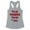 Heather Grey, variant on Talk Murder to Me Tank Top Fitted Racerback Women's Large White